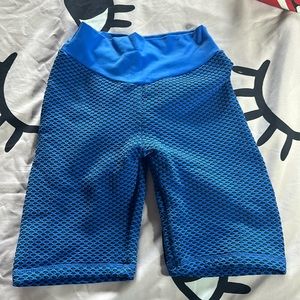 Blue bike shorts